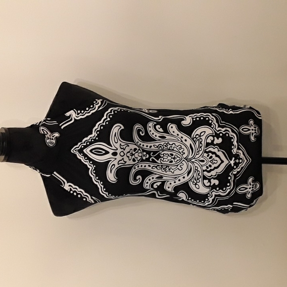 White House Black Market Tops - Black and white halter top White House Black Market XS